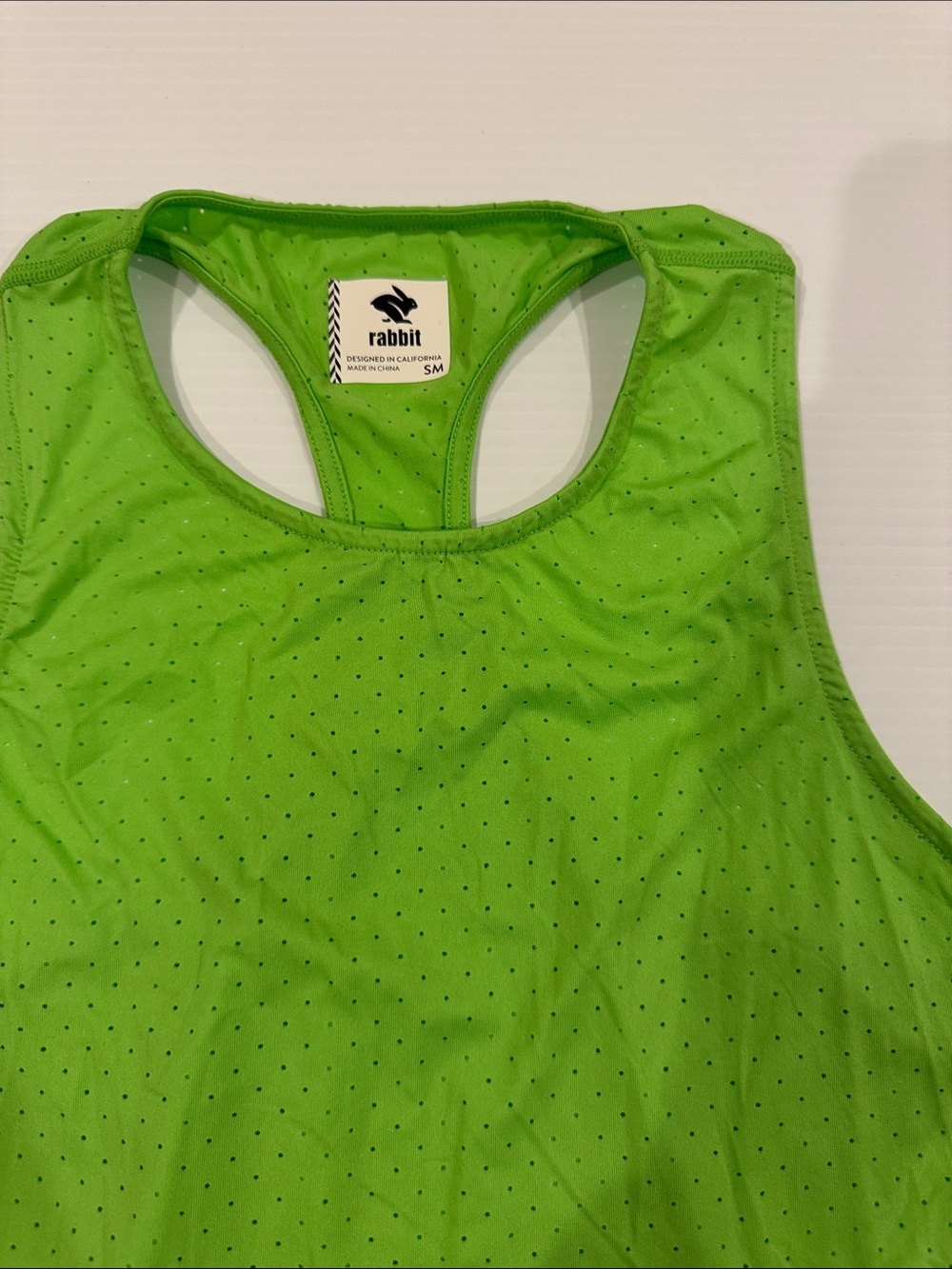 rabbit Ice Perf Tank Jasmine Green Womens Small NWT! - Picture 2 of 7